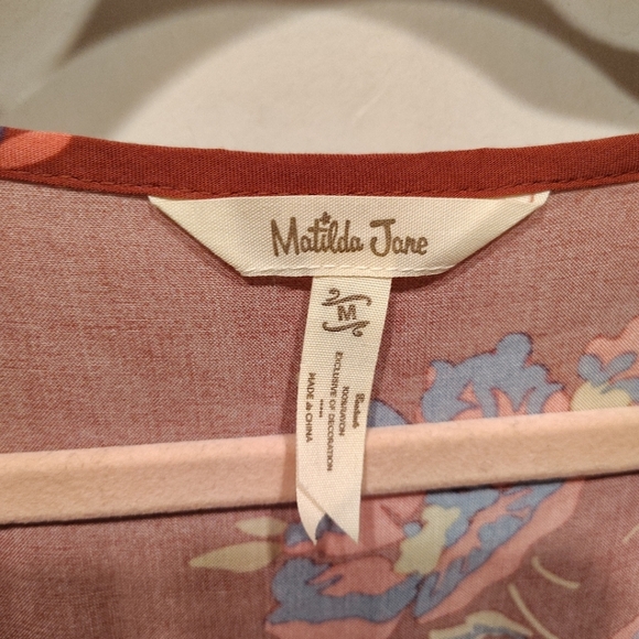 Matilda Jane Art Class Floral Mini Dress Women's Sz M-Boho Cottagecore Romantic - Picture 2 of 7